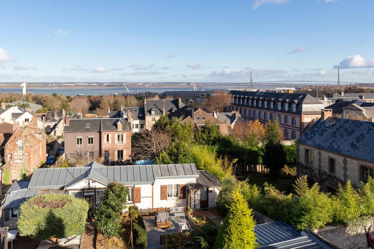 La-Haut - 3 Panorama Of The Estuary - City Center Honfleur Kültér fotó